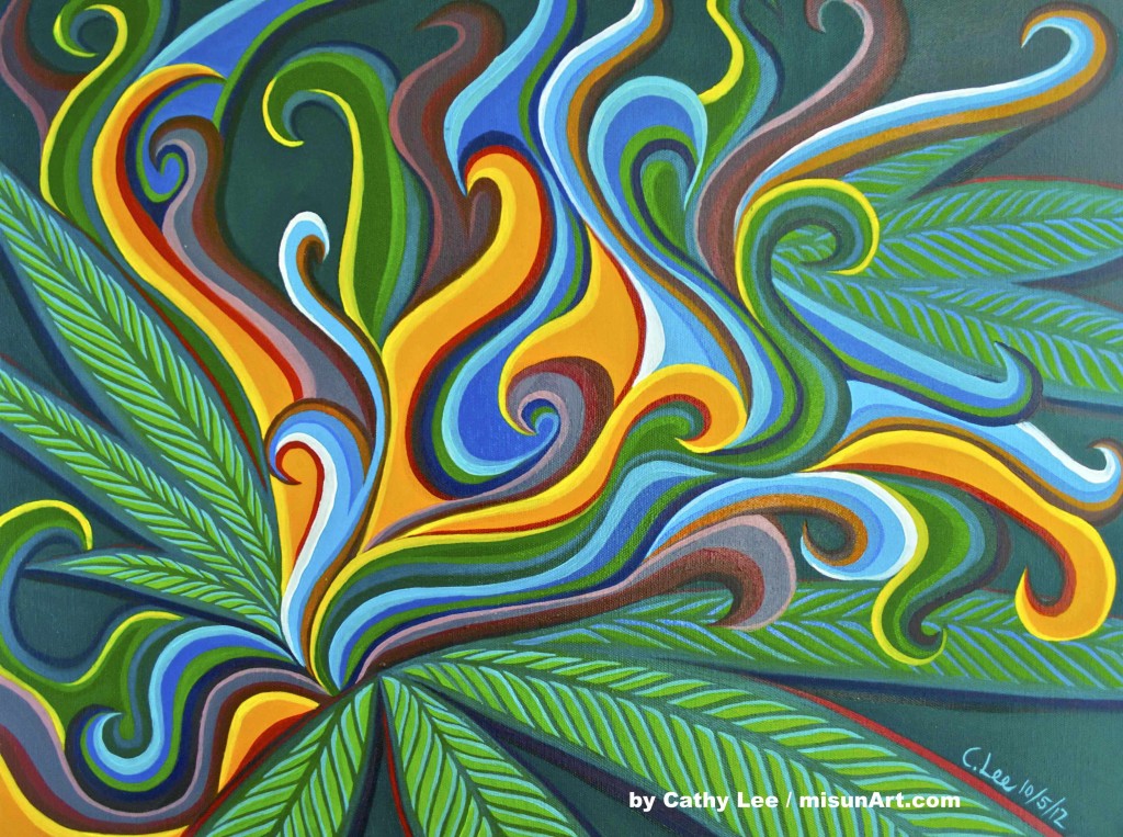 Cathy Lee - Featured Marijuana Artist - Stoner Artwork