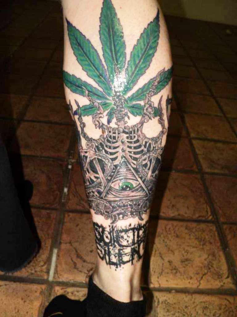 Cute Weed Tattoos For Delicate Stoners