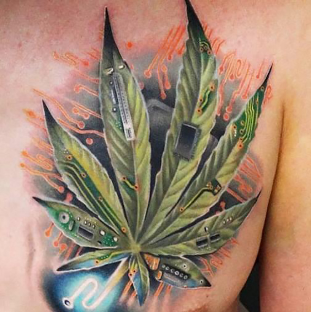 Tattoo uploaded by Ismet Smajilbašić • 420-Stoner-THC-Weed • Tattoodo