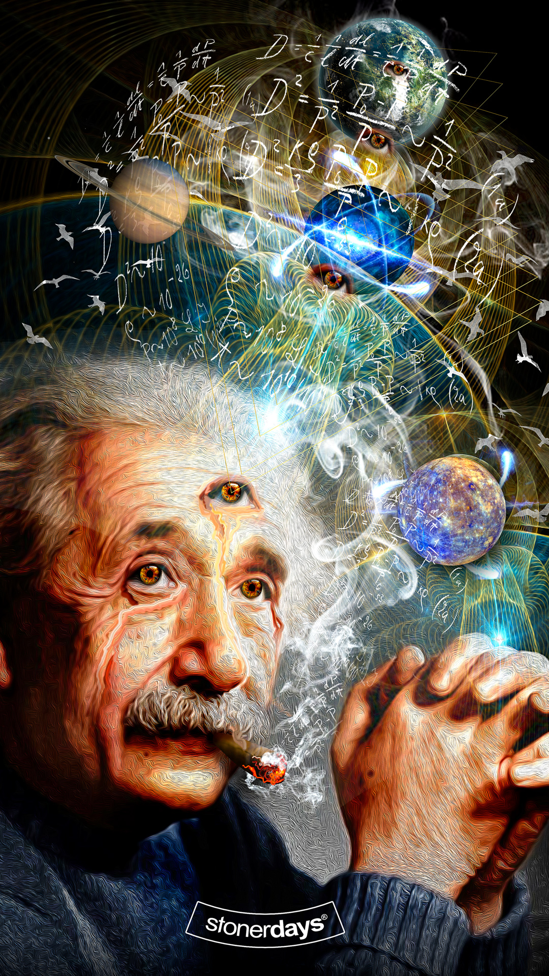 Einstein 3rd Eye Mobile Wallpaper
