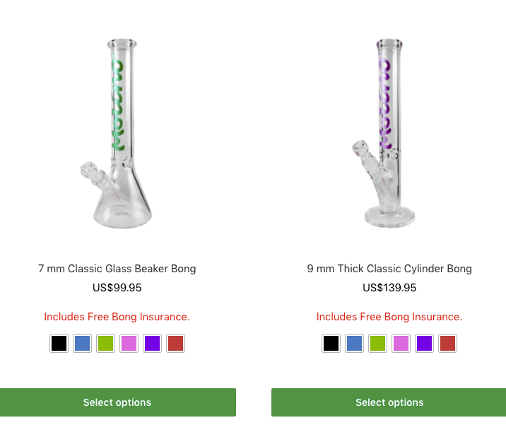 Thick Glass Beaker Bong - 9 mm Thick Glass Bongs - Molino Glass Bongs